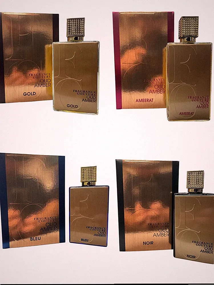 Womens OUD Amber Perfume Set - 4/3.4oz Bottles Gift Set