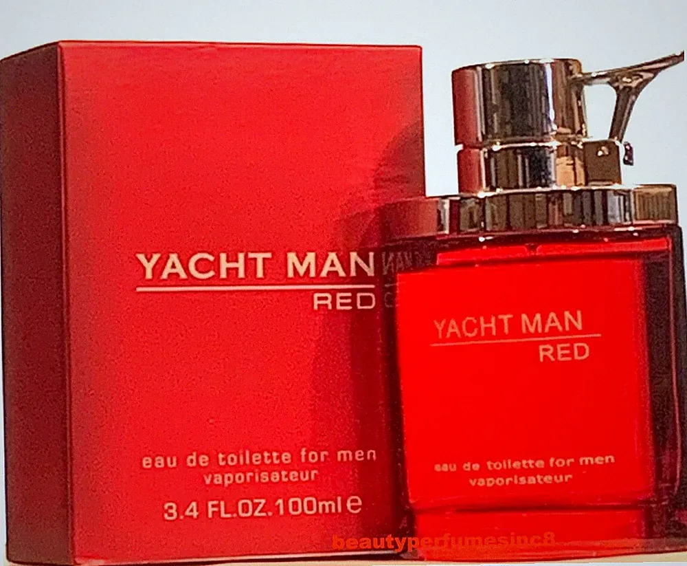 Yacht Man Red Perfume 3.4 oz Eau de Toilette Spray for Men NEW