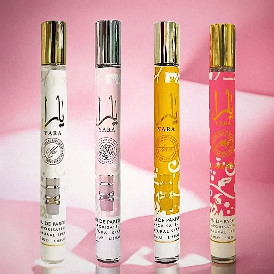 Yara Perfume 4 Pack Travel Size 1.18 OZ / 35 ML By Lattafa Eau De Parfum Spray