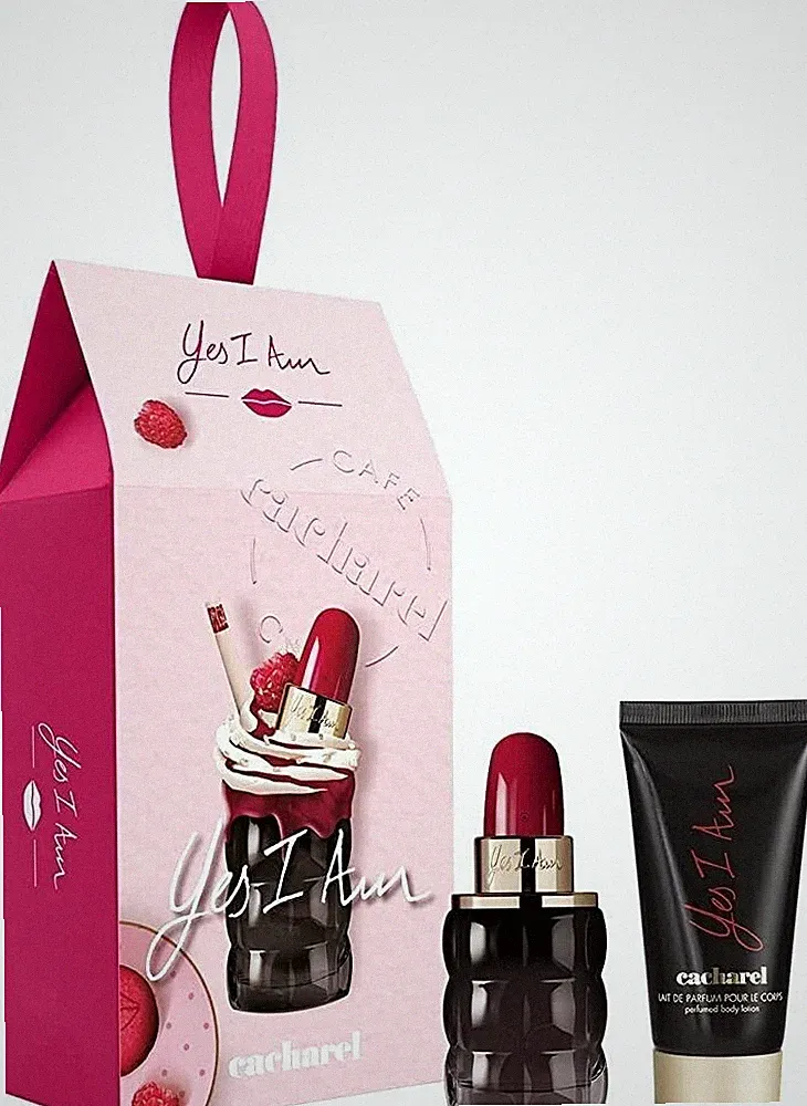 YES I AM CACHAREL Perfume Gift Set 1.0 Oz 30 ml EDP Spray, 1.7 Oz Body Lotion