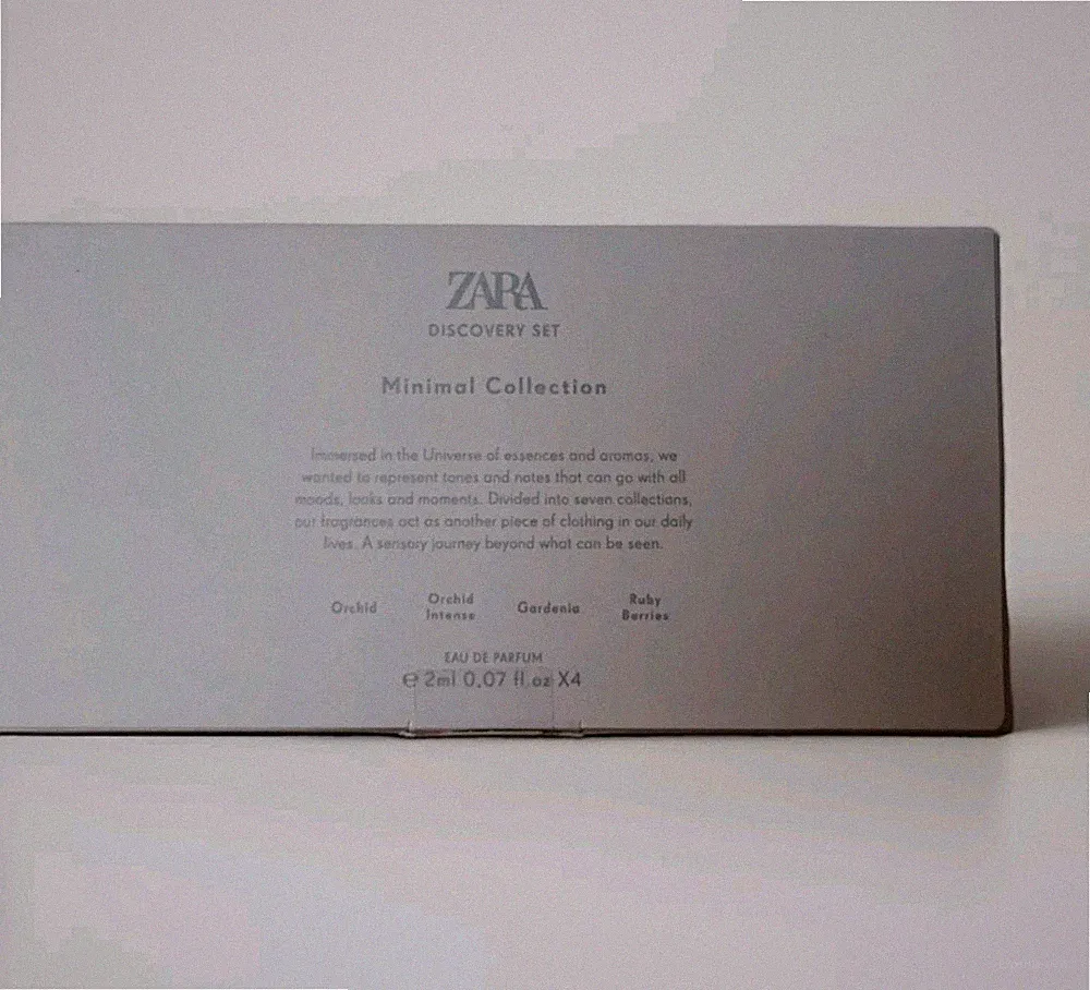 Zara-EDP for Women- Discovery Set Perfume -MINIMAL COLLECTION .07x4 Orchid,Etc