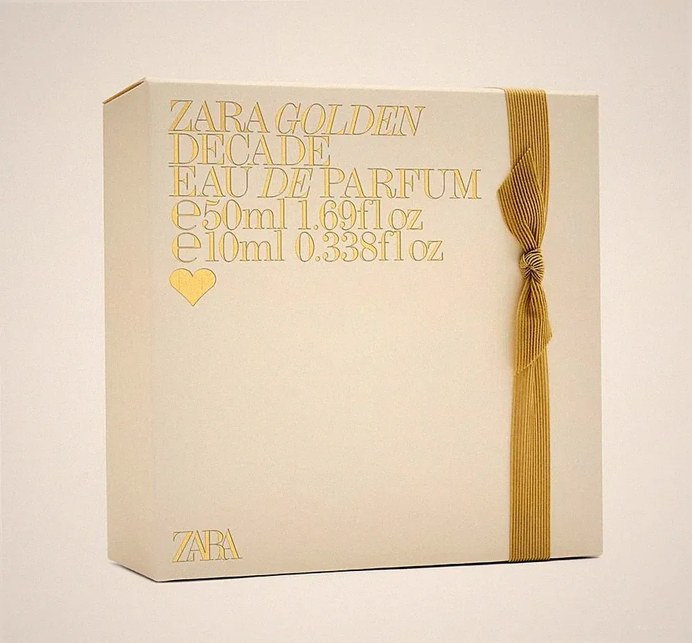 Zara *Golden Decade* EDP, Limited Edition Set of 2 bottles perfume, BNIB Sealed