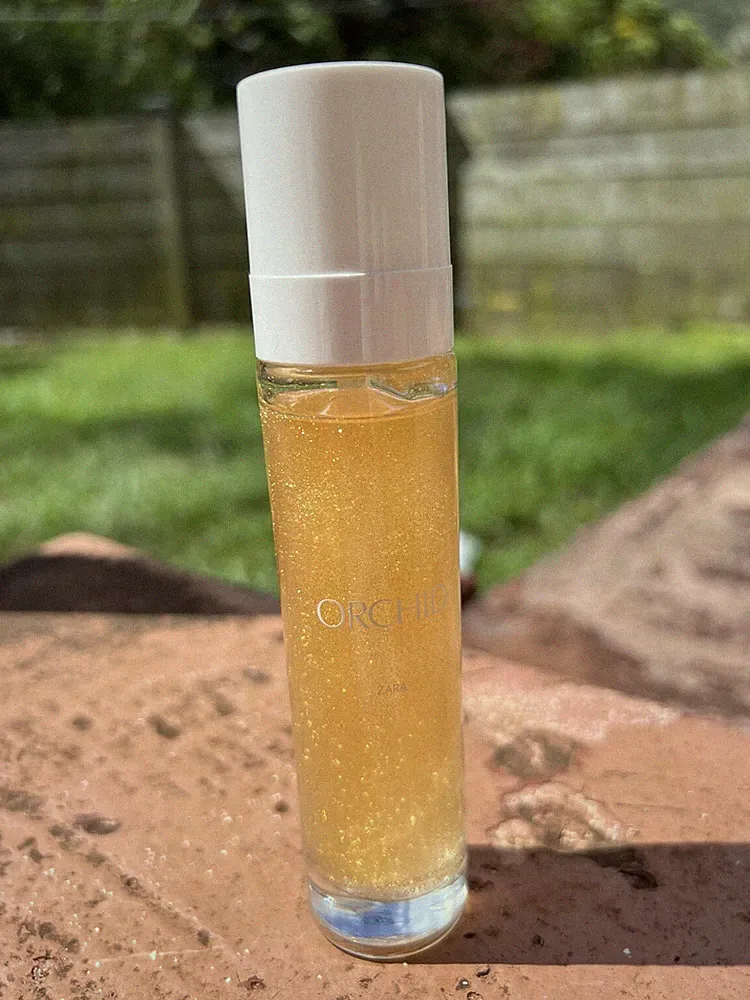Zara Orchid Shimmering Glitter Body Oil New Without Box Fragrance Moisturizer