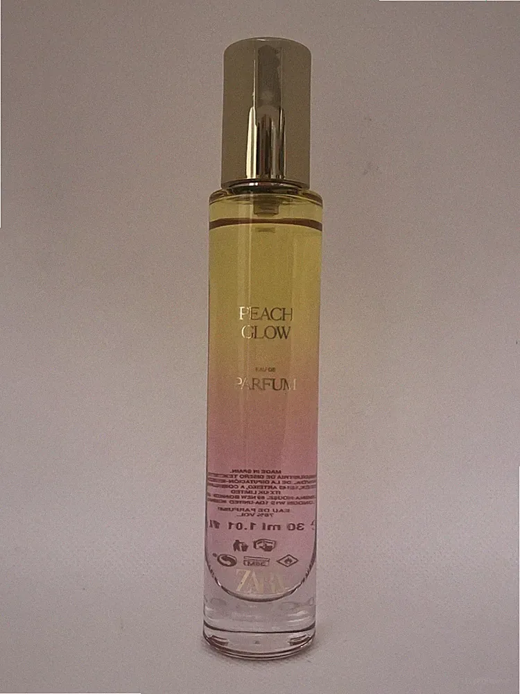 ZARA Peach Glow Eau de Parfum Spray 1 Oz /30 mL Women's Perfume No Box